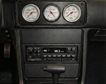 Foxbody Mustang Triple Gauge Pod – 3 x 52mm, AC Delete, 87-93 Ford