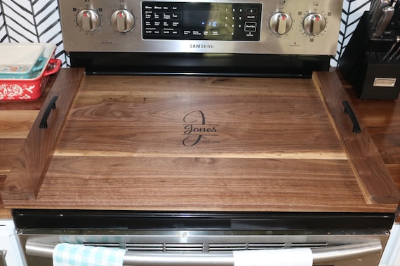 Stove Cover Cutting Board Food Safe Board Butter Included Campbells Customs  