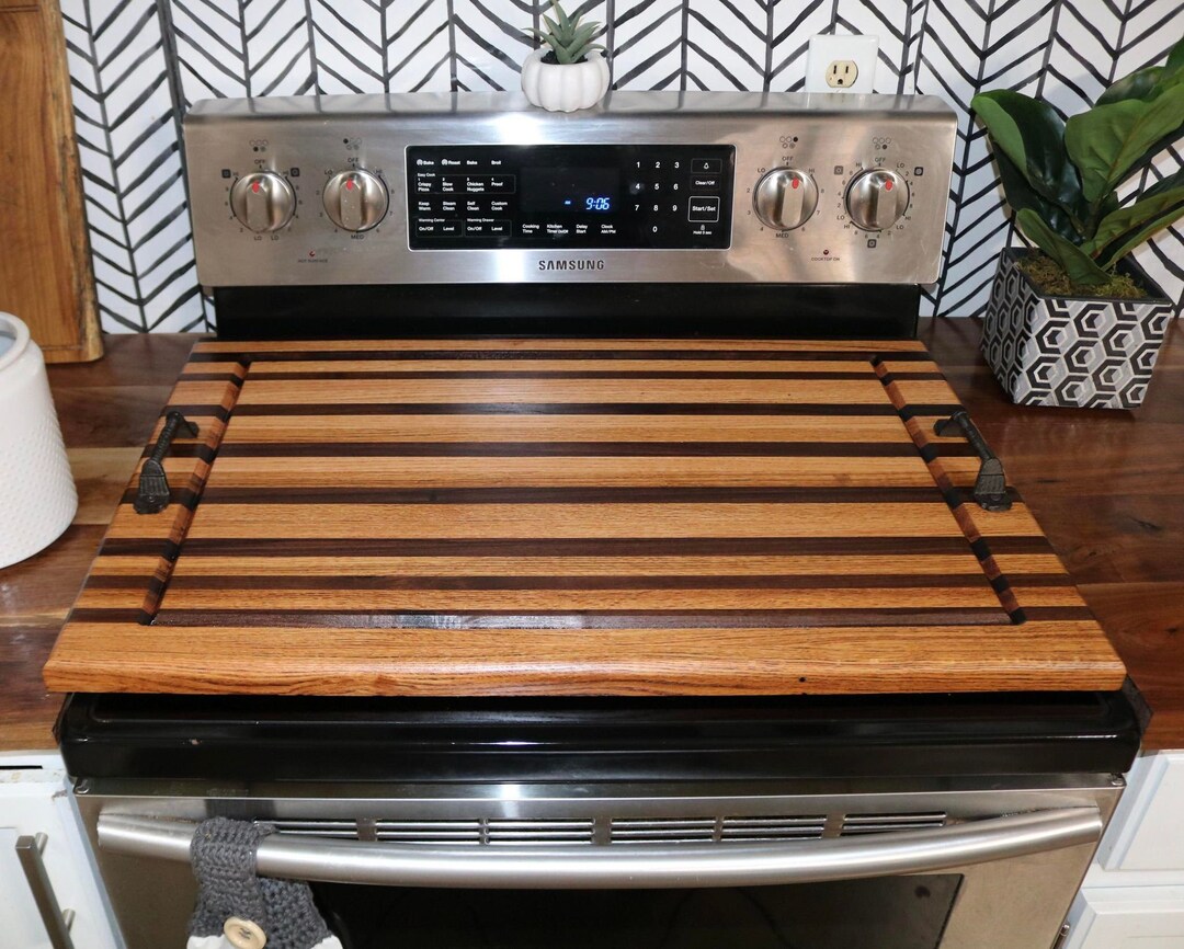 Stove Cover Cutting Board Walnut/oak Food Safe Board Butter Etsy