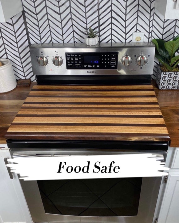 Stove Cover Cutting Board Walnut/oak Food Safe Board Butter