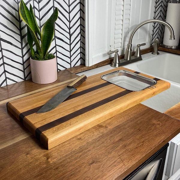 Over Sink Cutting Board Etsy