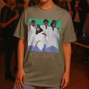 Xscape Shirt, 90s R&B Tshirt, Oversized Unisex Fit, Big Comfy Top, Music Gift, Concert, Festival, Block Party, Nostalgia, Vintage Vibes