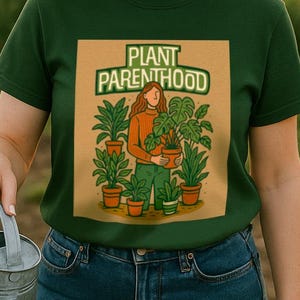 Plant Parenthood T-Shirt: Botanical Graphic Tee, Cozy Plant Lover Gift