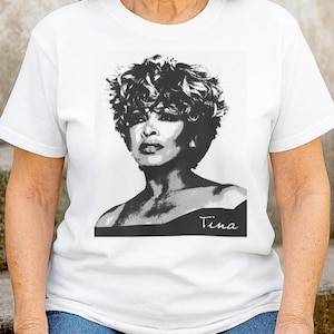 Tina Turner Vintage T-Shirt | Rock & Roll Music Tee | Retro Unisex Graphic Shirt | Iconic Soul Legend Gift