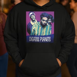 Digable Planets Hoodie, 90s Hip Hop, Unisex Fit, Retro 90s Hoodie, Vintage Music Style, Gift for Music Lovers, Jazz, Rap, Comfy Soft Top