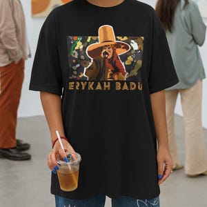 Erykah Badu Shirt, Neo Soul Tshirt, Oversized, Retro Music Shirt, Unisex Fit, Big Comfy Tee, R&B Gift, Hip Hop, Soul, Festival, Concert