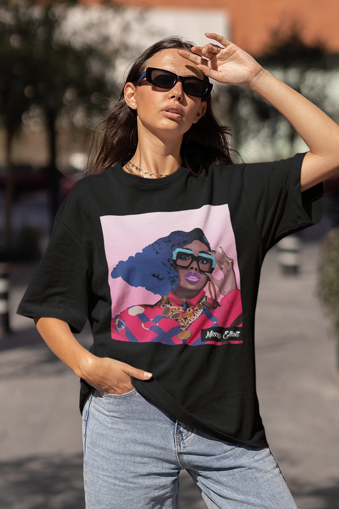 Missy Elliott Shirt 90s R&B Missy Elliott Oversized Unisex