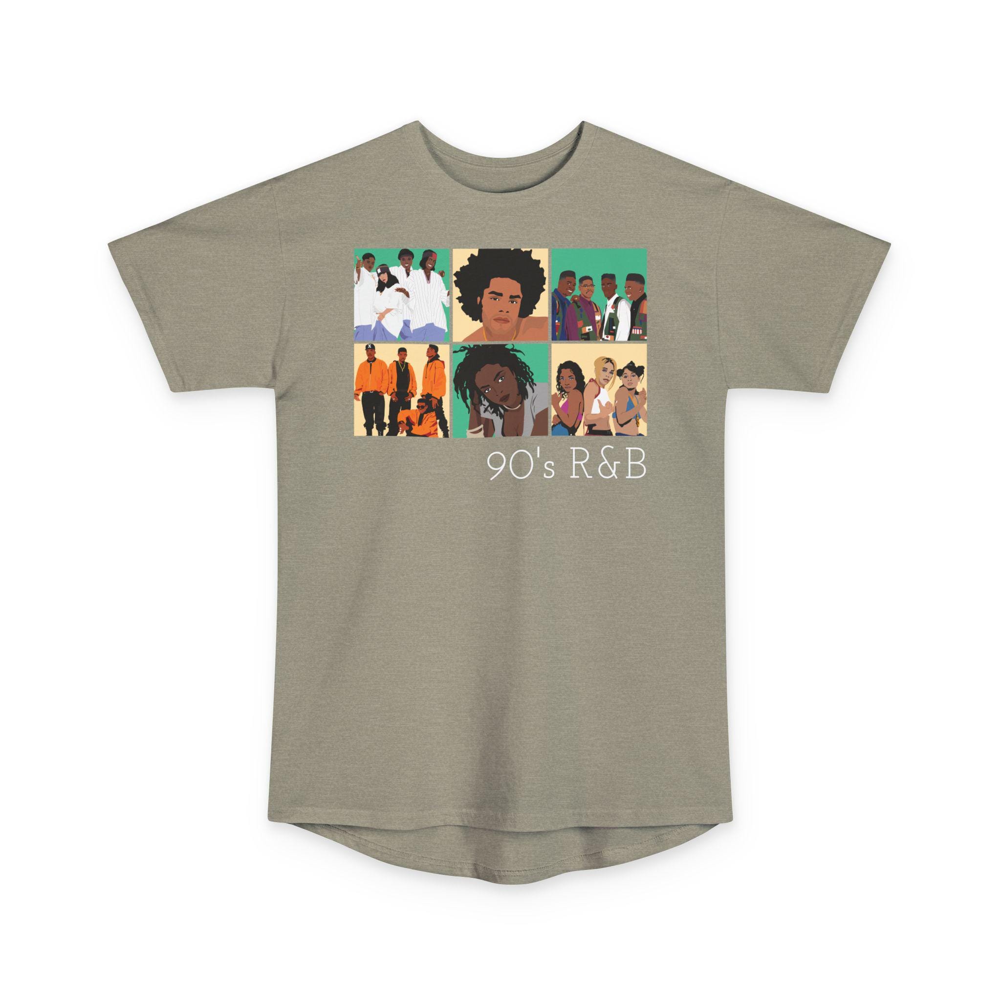 90s R&B Oversized Tee: Xscape, TLC, Lauryn Hill Retro Music