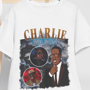 Charlie Wilson Tshirt R&B Gift For Music Lover Unisex Jersey Short Sleeve Shirt Rnb Tee For Music Festival Time Tee Charlie Singer