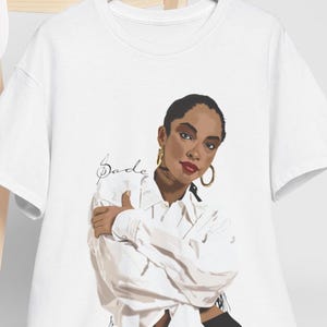 Sade-T-shirt, Sade grafisch T-shirt, vintage Sade aangepaste illustratie T-shirt voor fans, Sade-uniseks shirt, Sade Tour-shirt, Festival Street Wear
