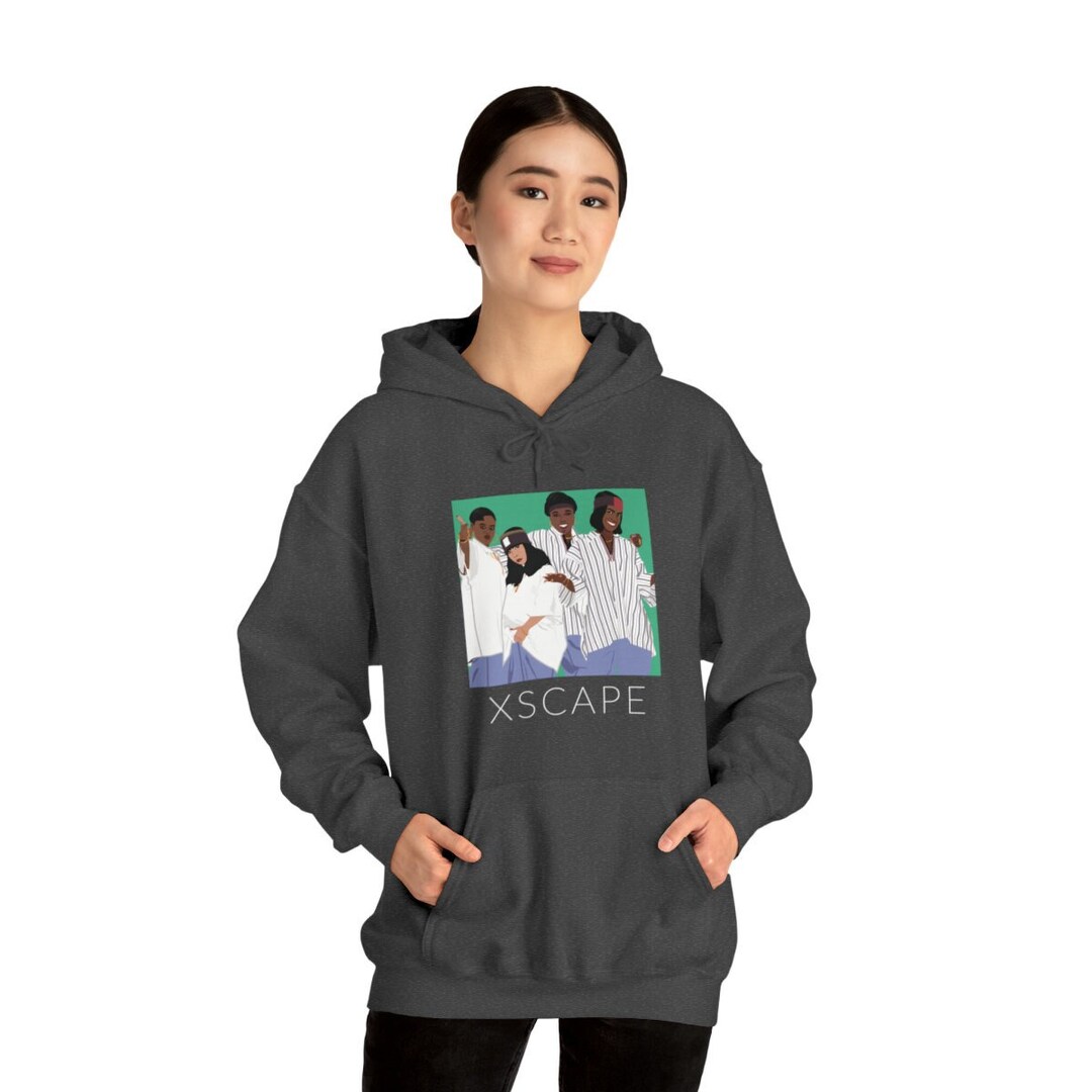 Xscape 90's R&B Custom Illustration Hoodie Iconic Music Sweatshirt ...