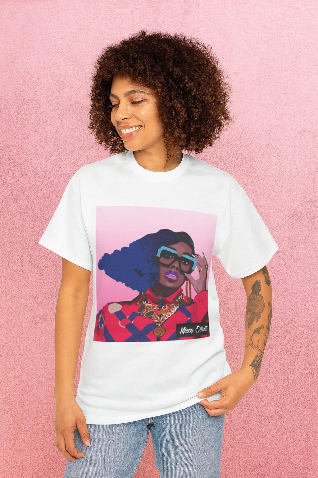 Missy Elliott Shirt, Unisex Fit, Music Lover, Hip Hop, Missy Elliott T-shirt, Gift, Festivals, Concerts, 90s Nostalgia, 90's Vintage