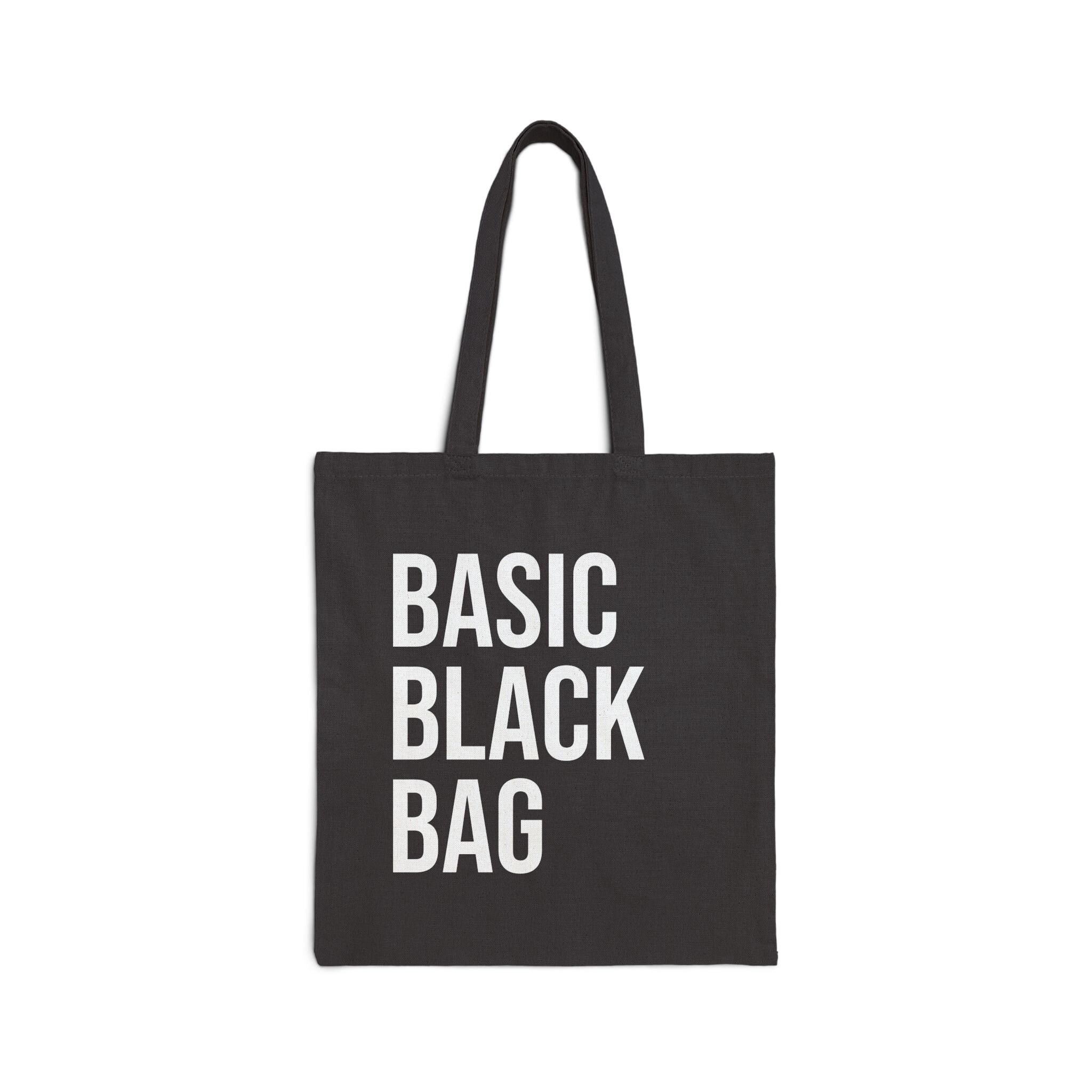 Basic black tote bag hotsell