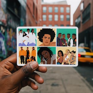 Pegatina de música R&B de los 90: Lauryn Hill, TLC, Maxwell - Vinilo resistente al agua