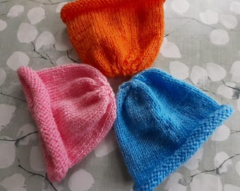 Knitting Pattern for simple newborn baby beanie