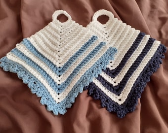 Traditional German Potholder Pattern with picot edging