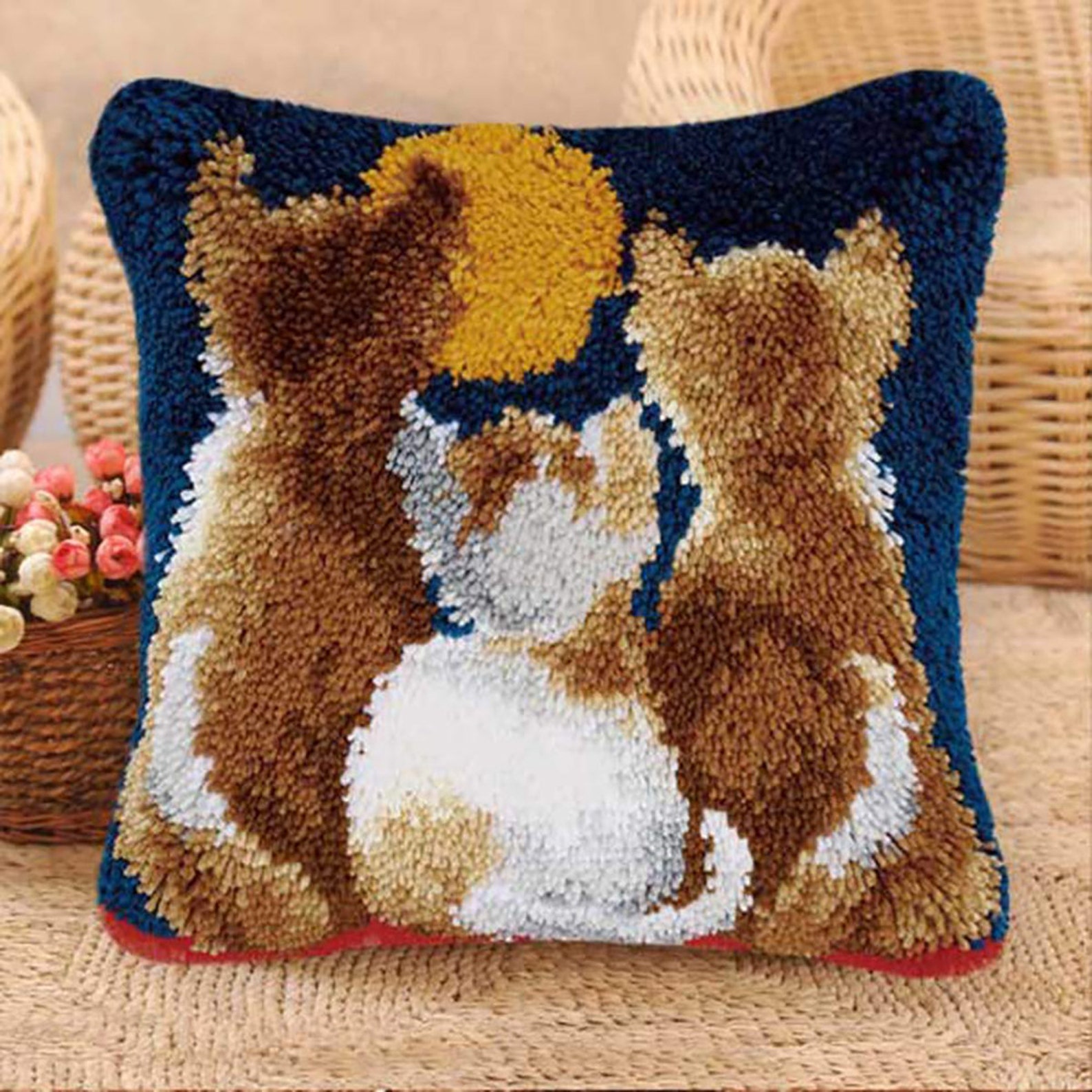 Latch Hook Kits for DIY Throw Pillow Cover Christmas Etsy