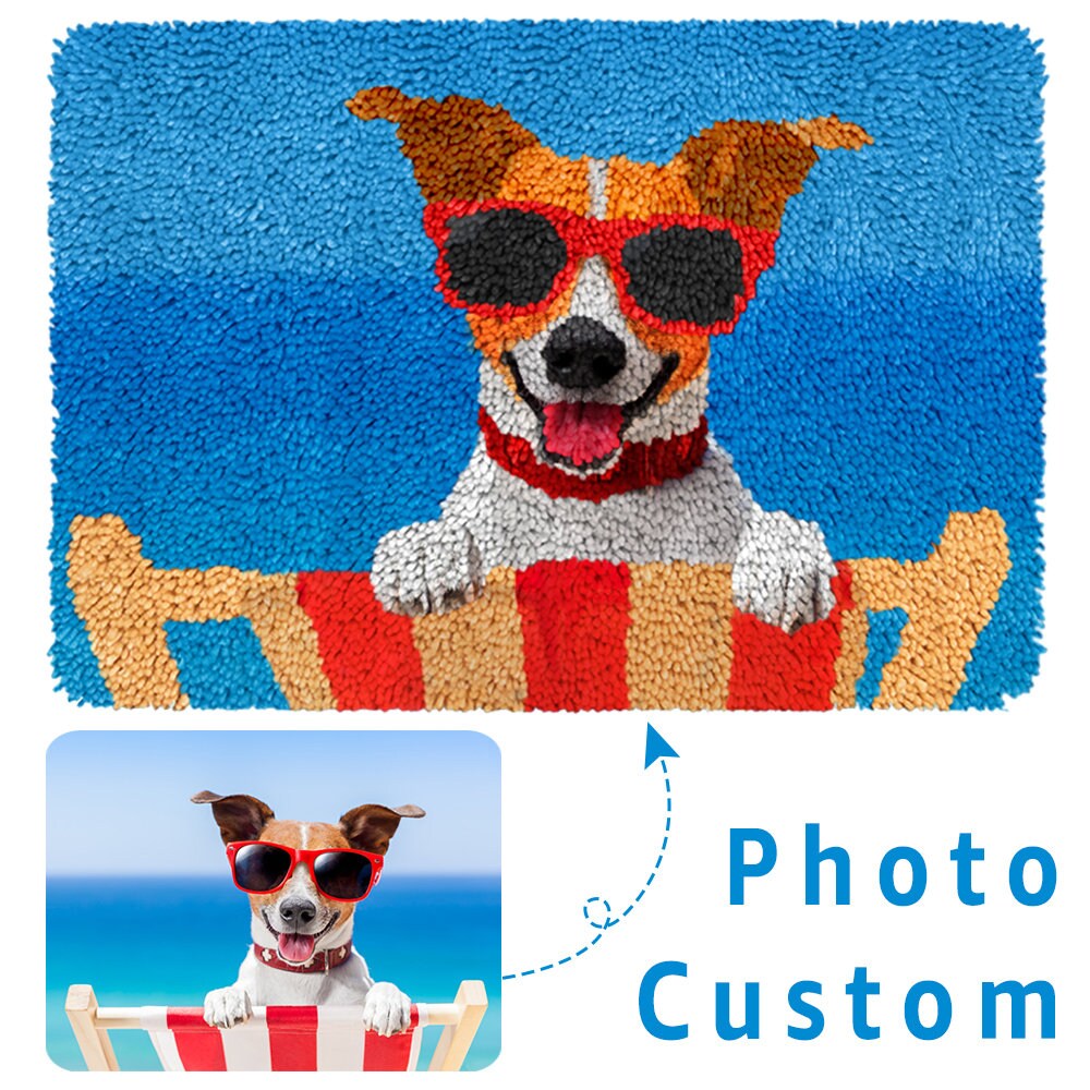 DIY Customized Personalized Latch Hook Kits Your Petscustom Etsy UK