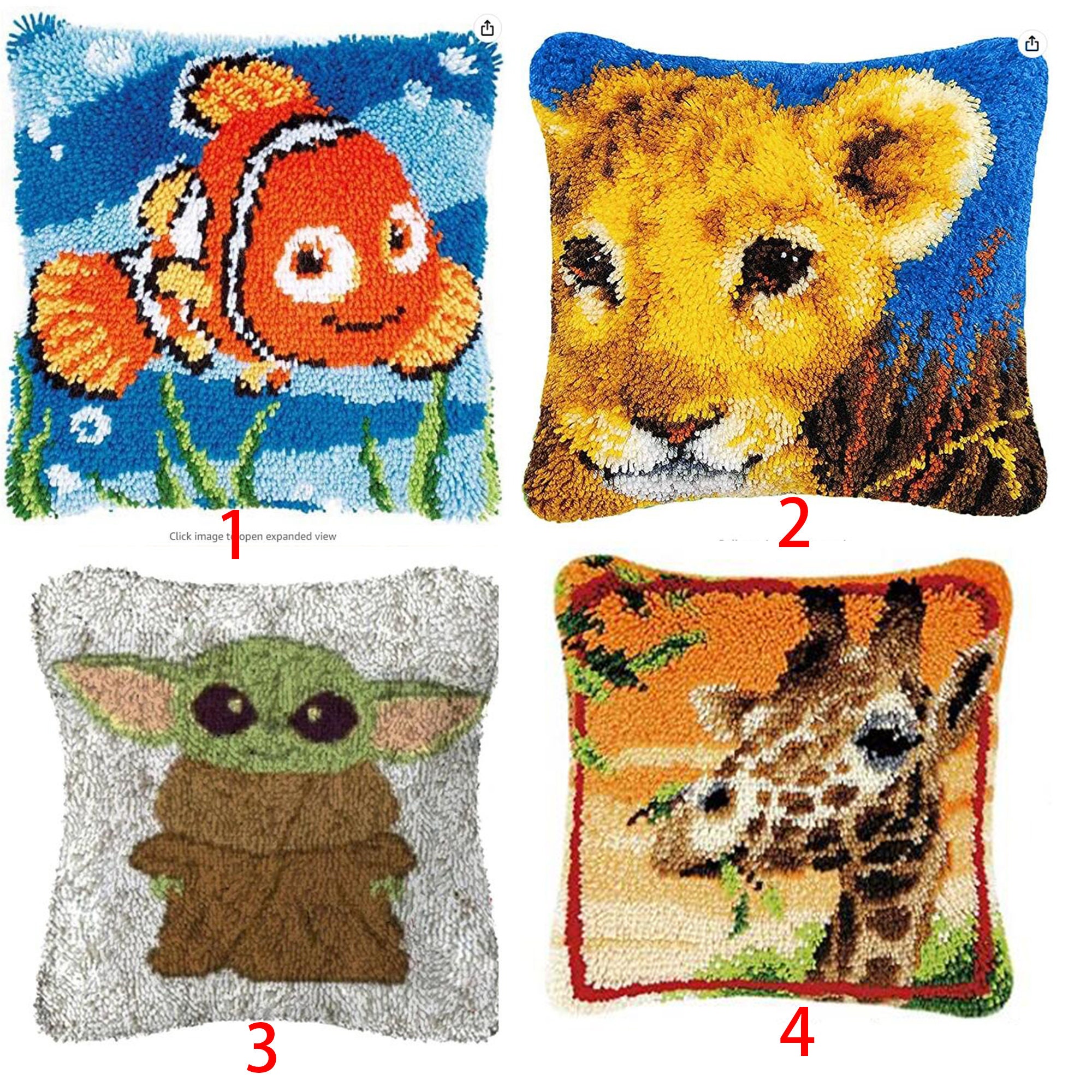 XIANGYUNLAI Latch Hook Kits for Kids, Dinosaur Latch Hook kit, Kids Rug  hooking kit, Latch Hook Kits Animals for Kids Ages 8-12