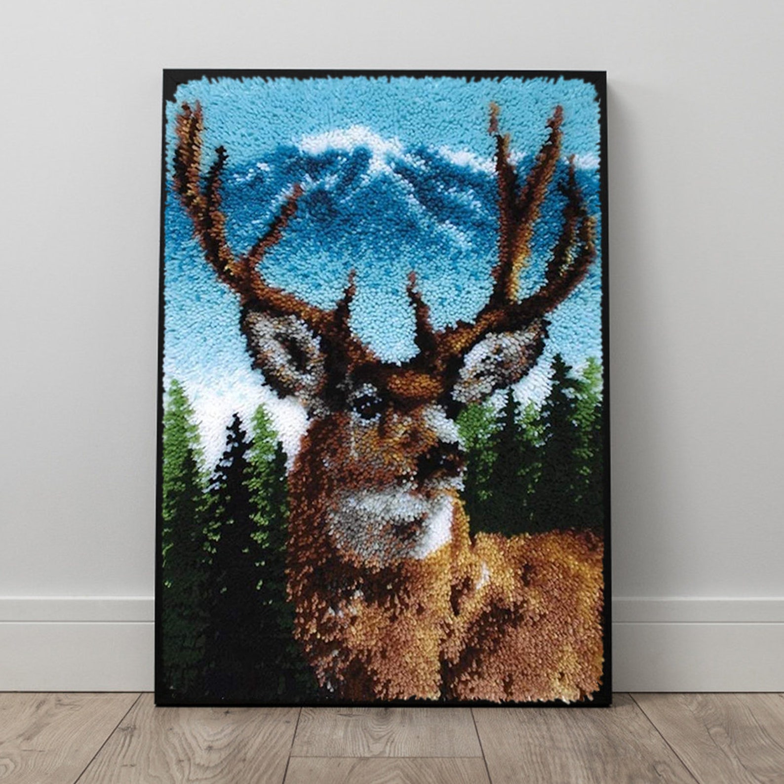 Deer DIY Latch Hook Kits Rug Embroidery Carpet Set With Etsy