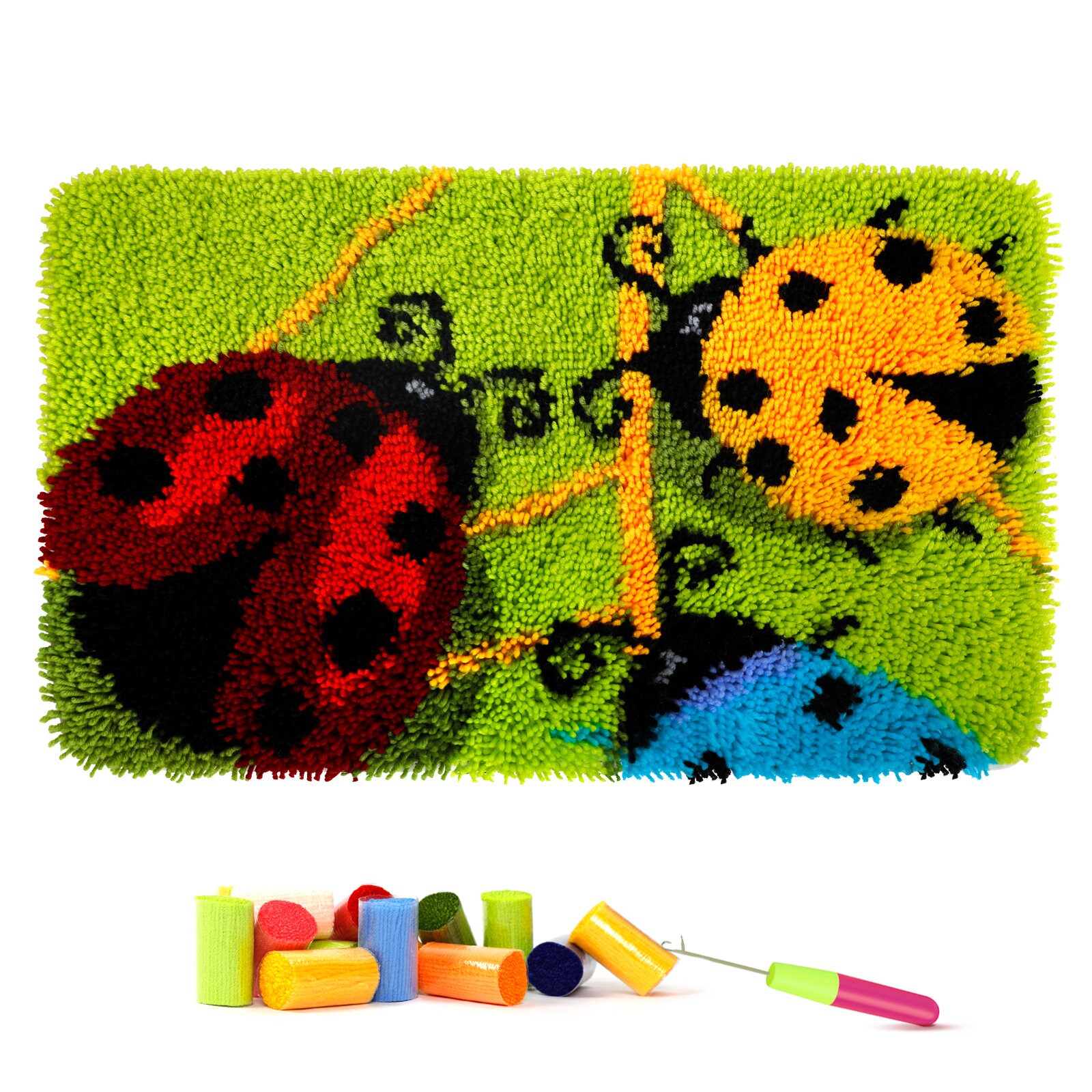 Latch Hook Kits for Adults Rug Dog 20x15, DIY Latch Hook Rug Kit, Cross  Stitch Rug Making Kit, Carpet Making Crochet Kits Embroidery Kits  Needlework