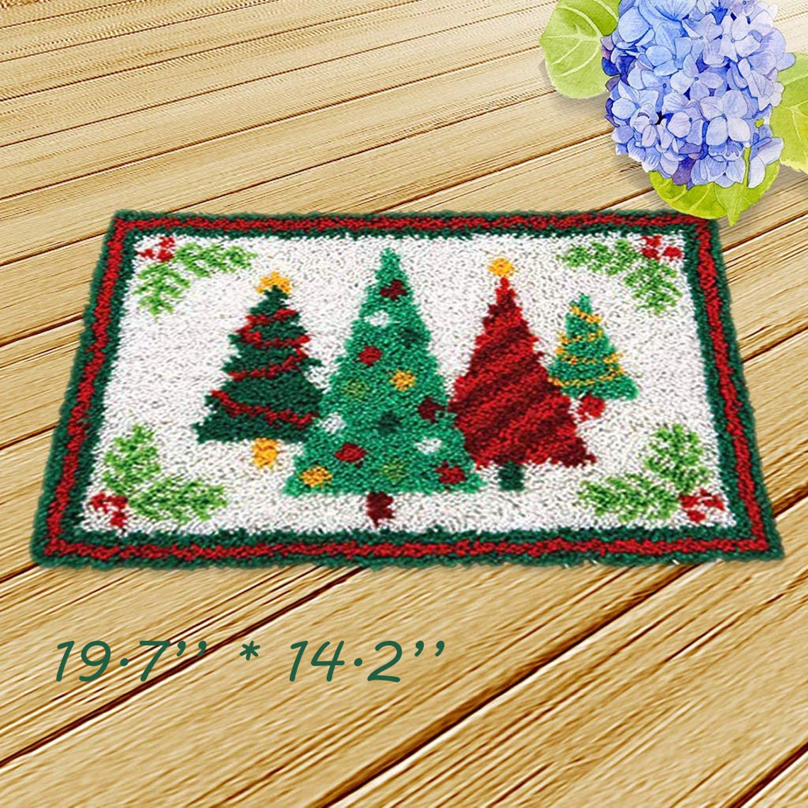 Latch Hook Kits Rug with Crochet Needlework Crafts Home Etsy