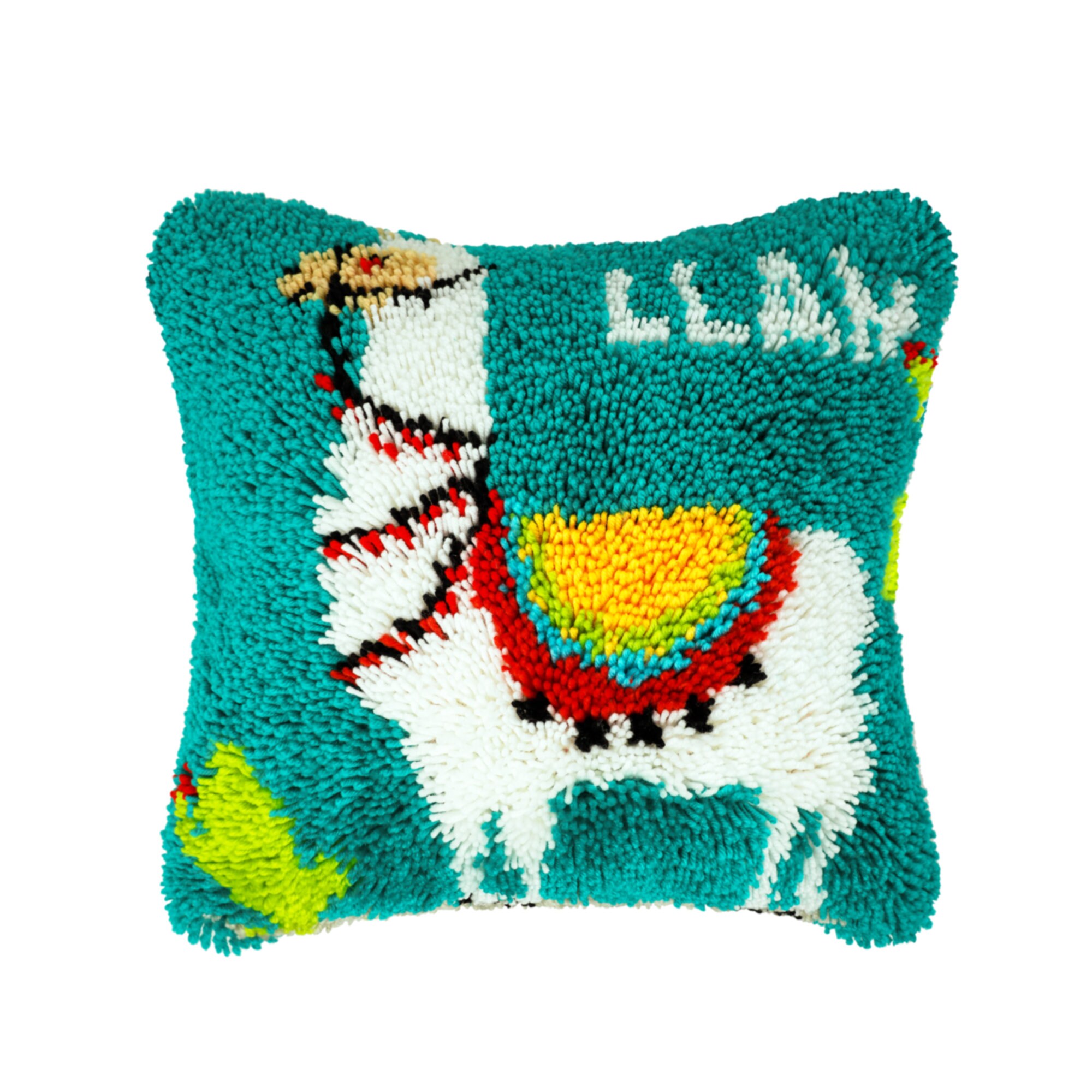 Sloth Latch Hook Kits DIY Throw Pillow Cover Crochet Crafts