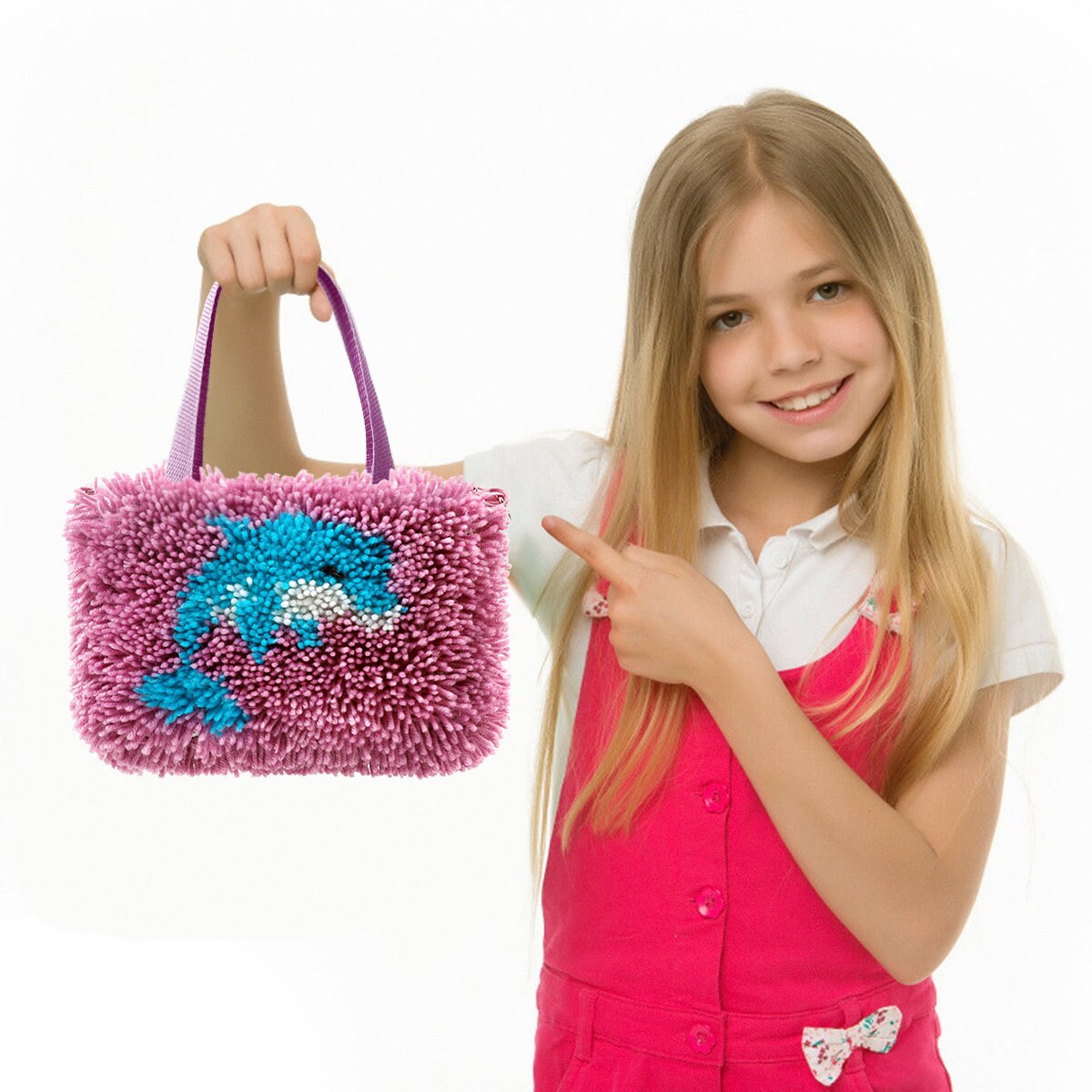 DIY Cute Latch Hook Kits Bag Craft Kits Art Make up Bag Etsy