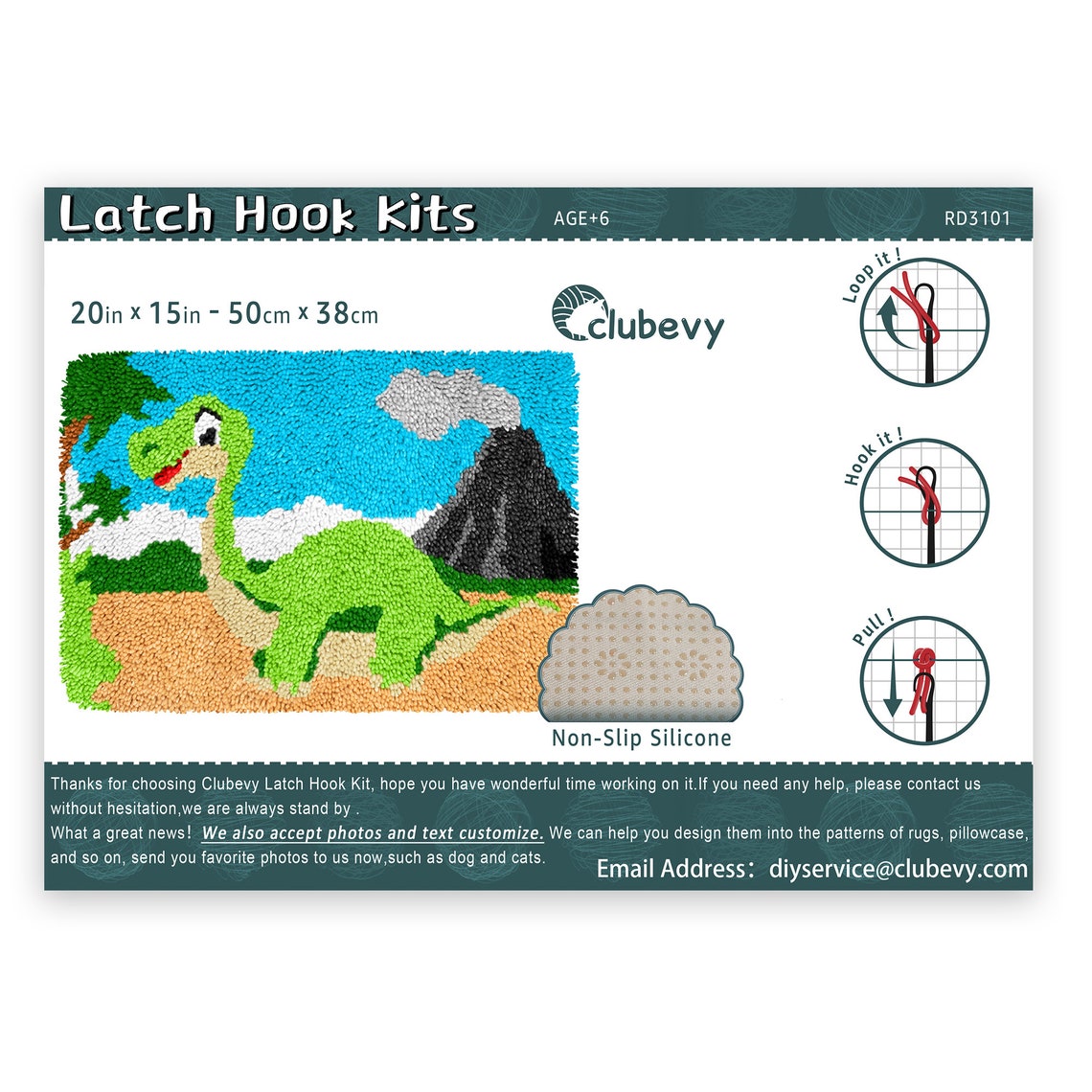 Cute Dinosaur Latch Hook Rug Kits Carpet Making Cushion Etsy