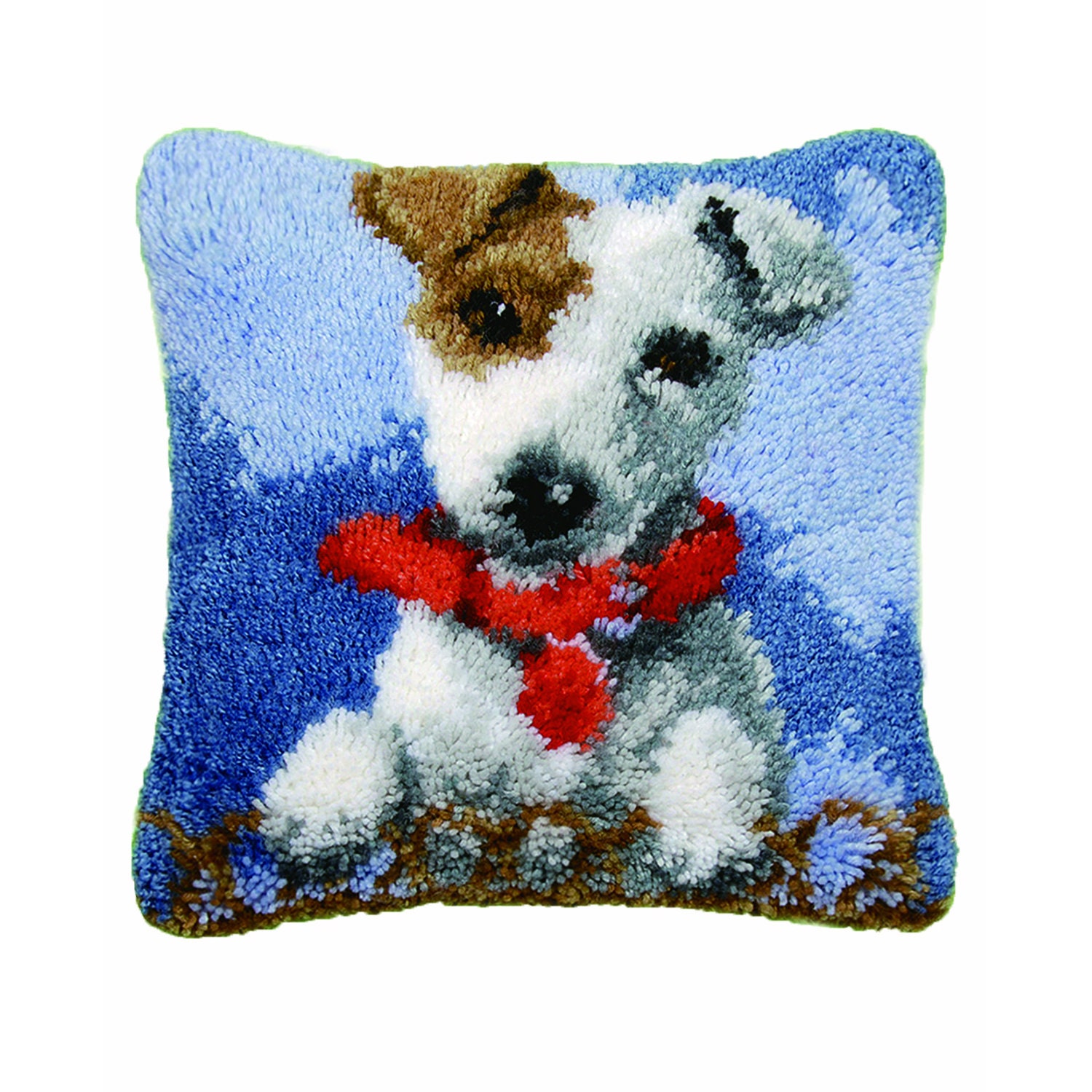 Latch Hook Kits DIY Throw Pillow Cover Rug Cute Puppy Pet Etsy