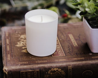 Pack of 10 Natural Wax Candles 7oz, 20cl, 200ml White Jar Wholesale White Label, Bulk