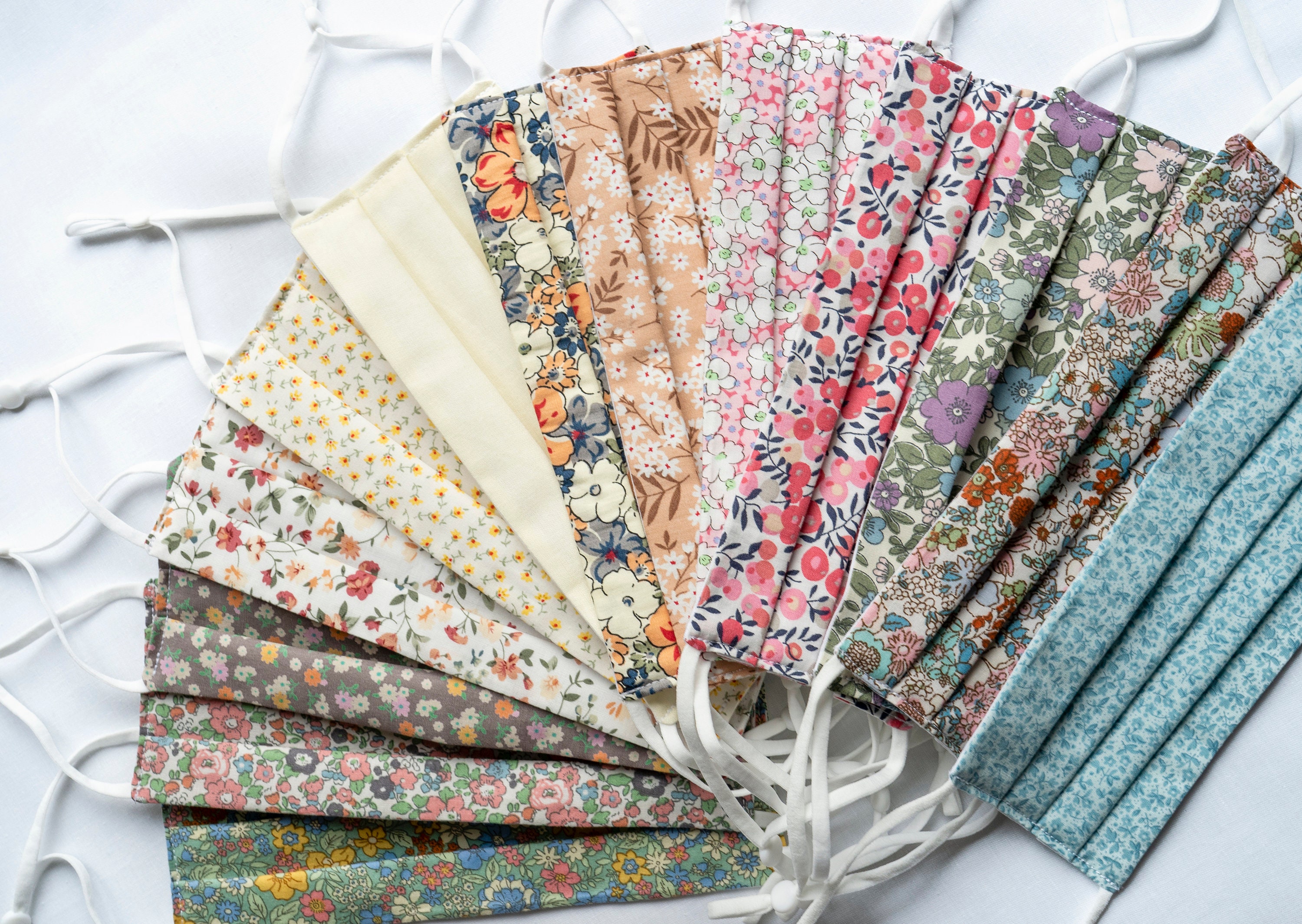 Face Mask Adjustable Floral Washable Reusable 100% Cotton Pocket for …