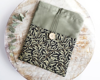 Book Sleeve, Kindle Sleeve, Liberty of London, William Morris, Book Sleeve with Pocket, Kindle Sleeve, Book Pouch