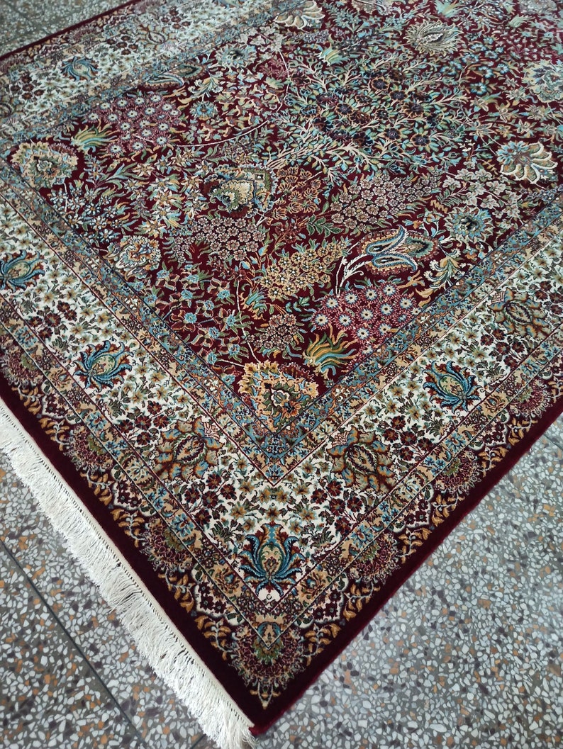 Handmade / Hand Woven Persian Carpet Persian Rug Silk Rug Etsy