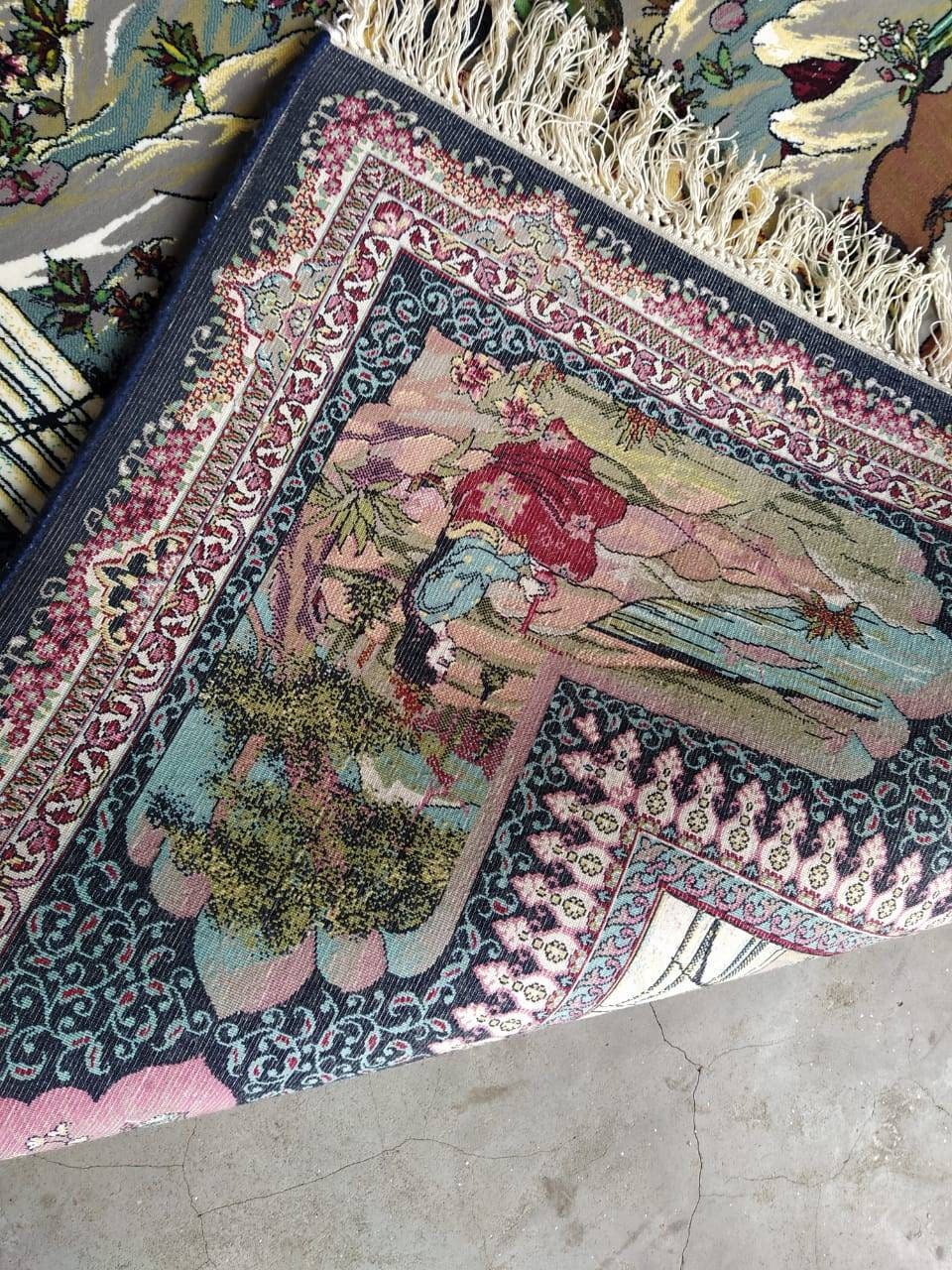 Handmade Silk on Silk Rug Kashmiri Rug Area Rug Floor Etsy