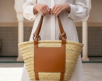 Straw Bag, Straw Basket, Natural Bag, Beach Bag, Handmade Bag, Morocco Bag, Moroccan Basket, Crossbody Bag, French Basket, Summer Bag