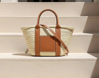 Straw Bag, Straw Basket, Natural Bag, Beach Bag, Handmade Bag, Morocco Bag, Moroccan Basket, Crossbody Bag, French Basket, Summer Bag