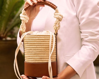 新品未使用　Plage　RAFFIA BASKET バッグ セール】RAFFIA LECTANGLE BASKET バッグ（トートバッグ