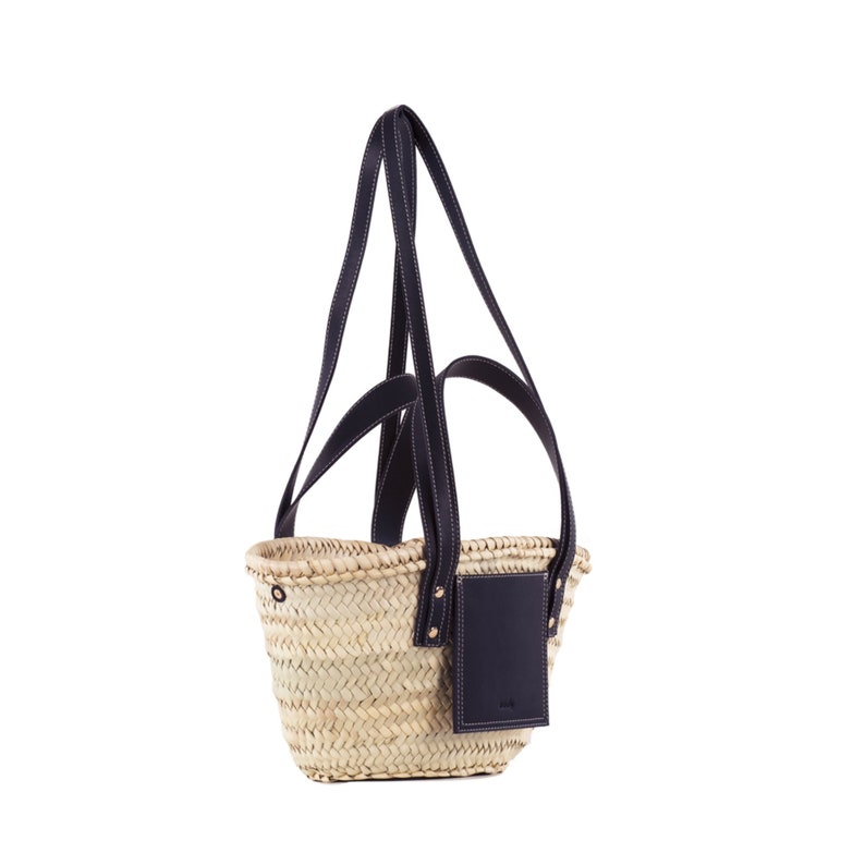 Straw Bag, Straw Basket, Natural Bag, Beach Bag, Handmade Bag, Morocco Bag, Moroccan Basket, Crossbody Bag, français Basket, Summer Bag image 3