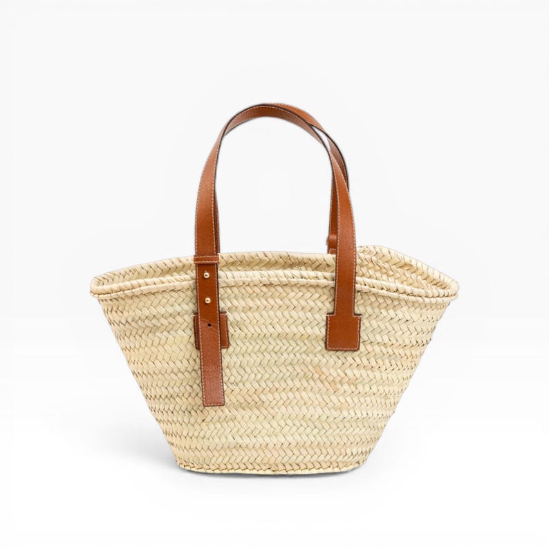 Rietentas, Rietenmand, Natuurlijke tas, Strandtas, Handgemaakte tas, Marokkaanse tas, Marokkaanse mand, Crossbodytas, Franse mand, Zomertas afbeelding 2