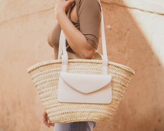 Straw Bag, Straw Basket, Natural Bag, Beach Bag, Handmade Bag, Morocco Bag, Moroccan Basket, Crossbody Bag, French Basket, Summer Bag