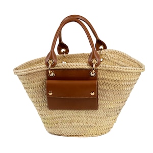 Straw Bag, Straw Basket, French Basket, Handmade Basket, Morocco Basket, Beach Bag image 2