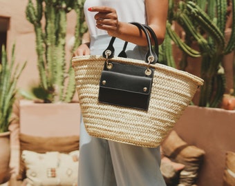 Straw Bag, Straw Basket, French Basket, Handmade Basket, Morocco Basket, Beach Bag