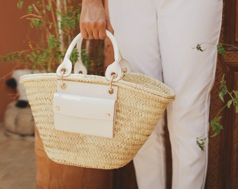 Straw Bag, Straw Basket, French Basket, Handmade Basket, Morocco Basket, Beach Bag