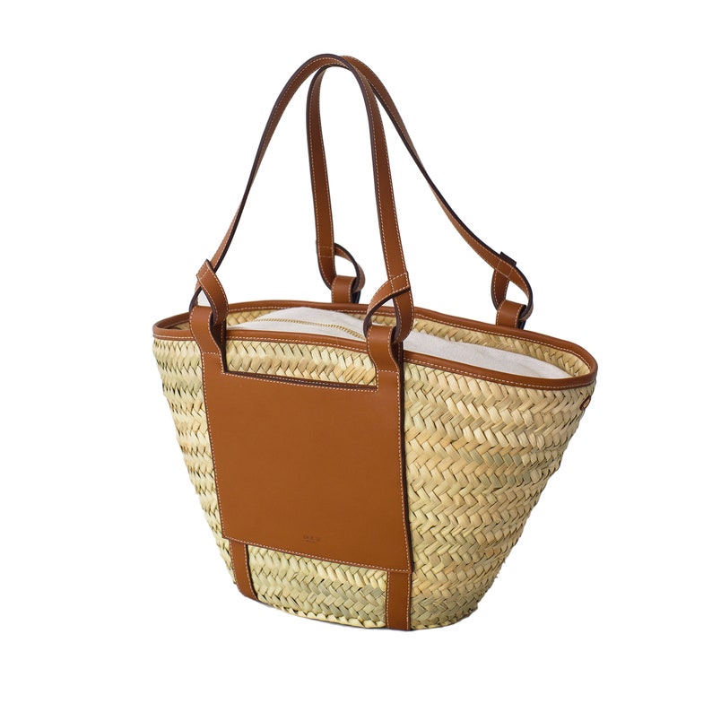 Straw Bag Straw Basket Natural Bag Beach Bag Handmade Bag Etsy