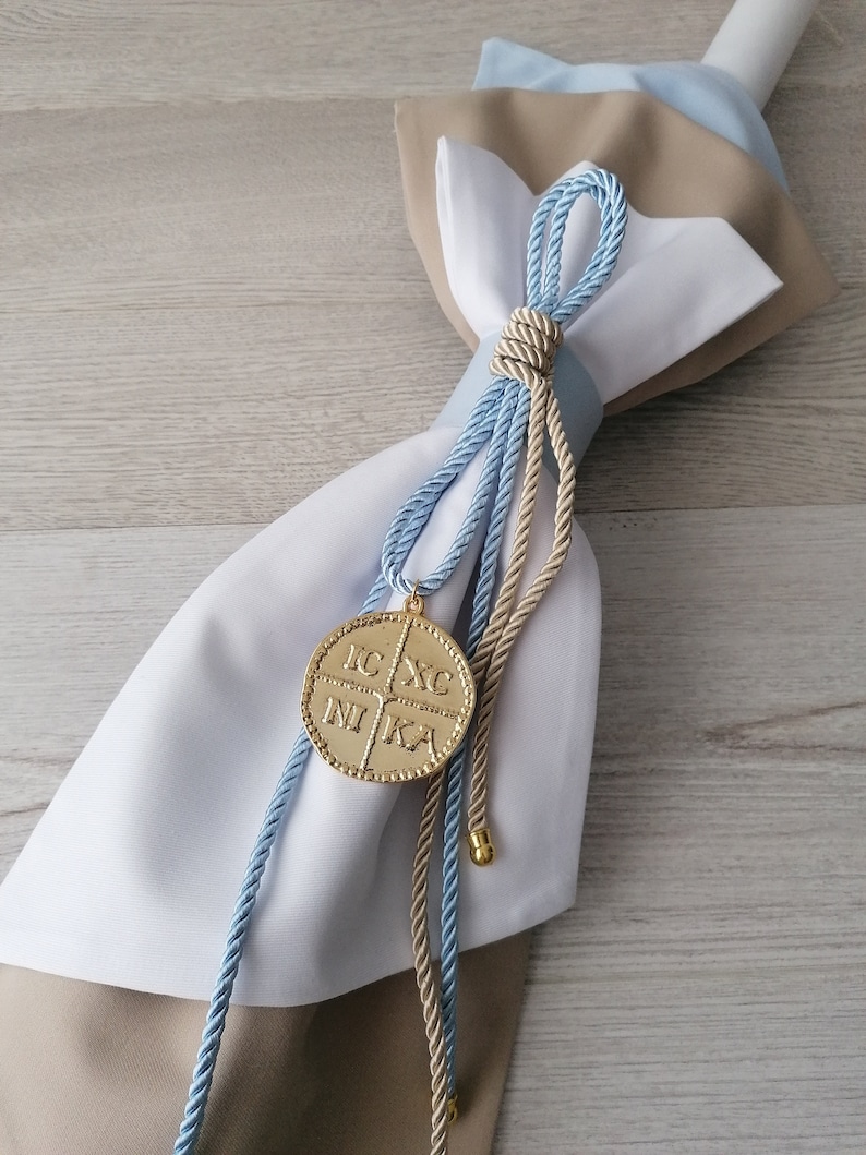 Baptism/christening Candle/lambatha/baptism Lambatha/greek Etsy