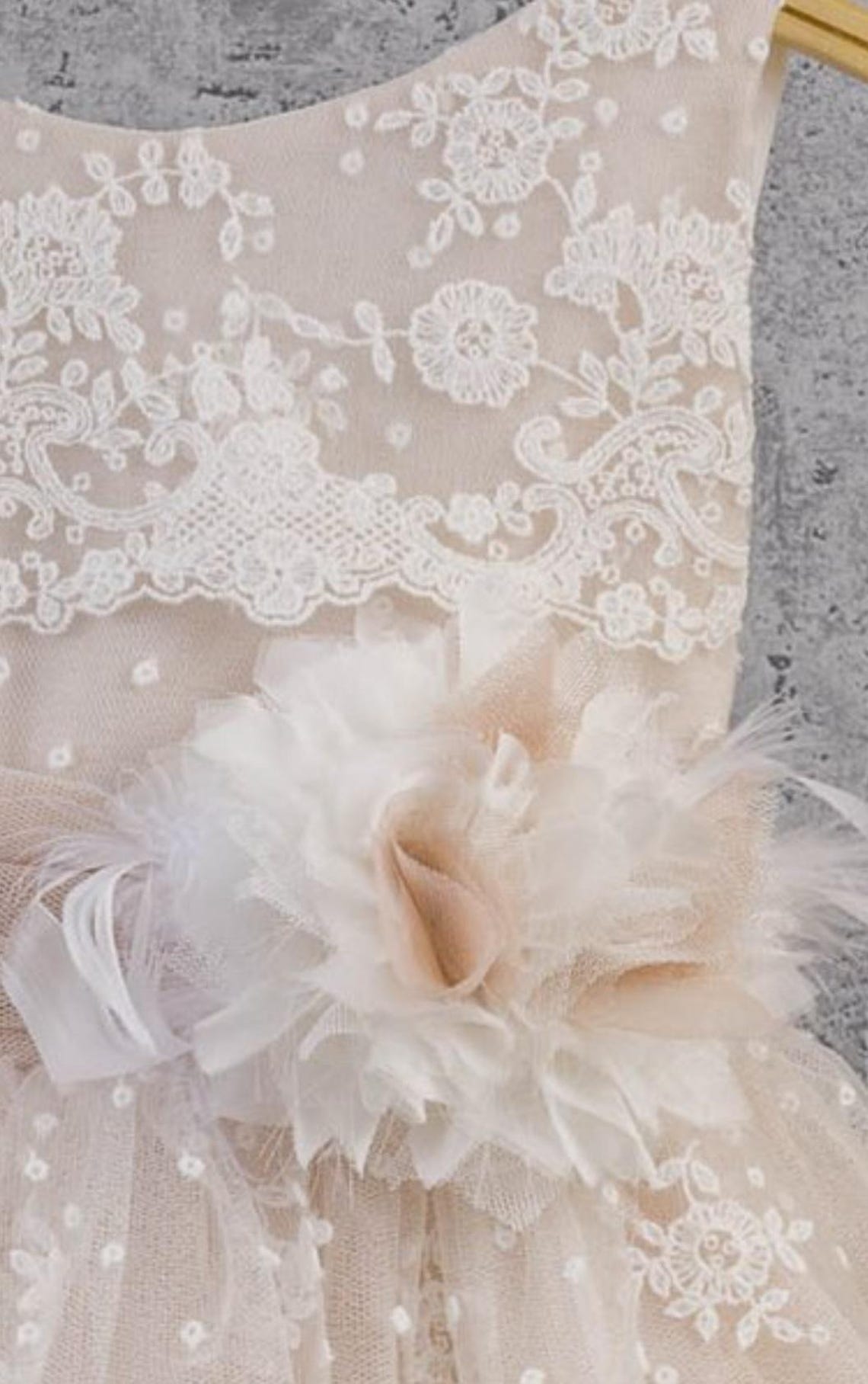 Elegant Cute Baby Girl Baptism Dress Flower Girl Dress Girls  Christening Dress