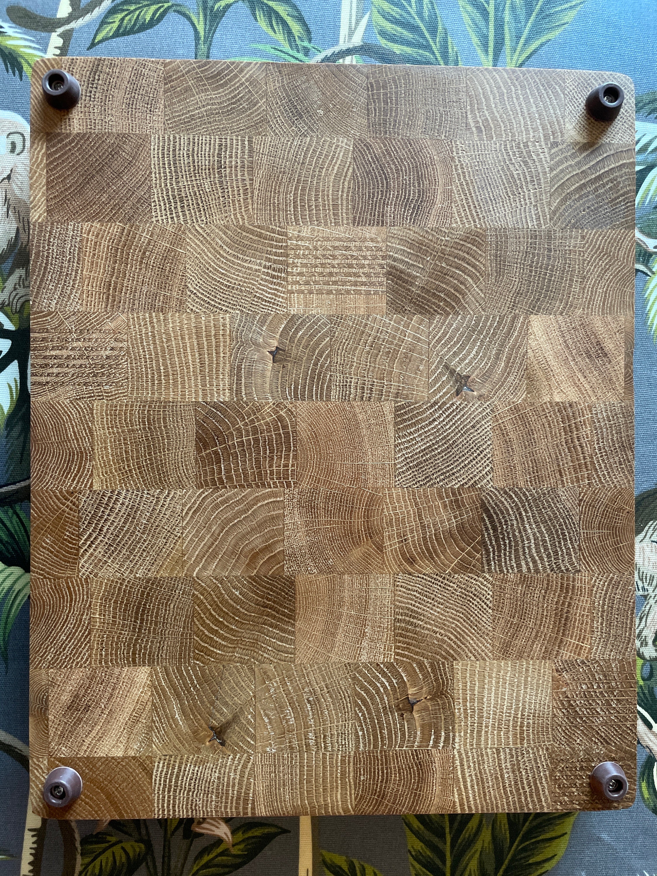 Rustic end grain oak chopping board Etsy