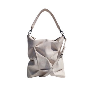 Cork Bag Pompous White/Vegan Tote Bag/ Eco Friendly Handbag/ Natural Women Purse/Sustainable Hobo Bag/Vegan Gift image 7