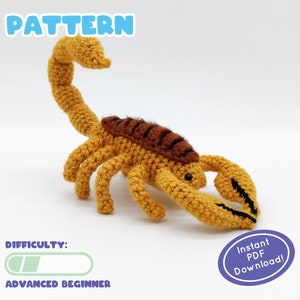 PATTERN | Mini Scorpion Crochet Plush | Beginner-Friendly | Perfect Gift for Scorpios